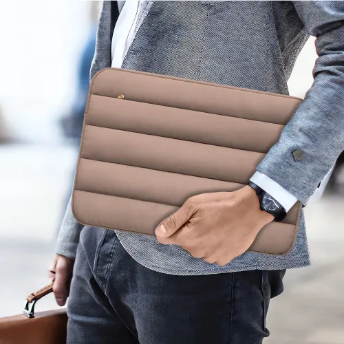 torba tech-protett fluffy na laptopa 15-16 - brązowa na Arena.pl