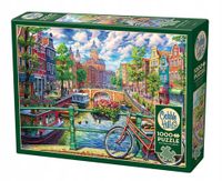 PUZZLE Edukacyjna Układanka Dla DZIECKA Zestaw Amsterdam Niderlandy OBRAZEK