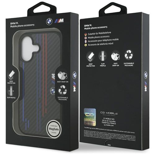 Etui BMW M Kevlar Lines & Logo MagSafe do iPhone 17 czarny na Arena.pl
