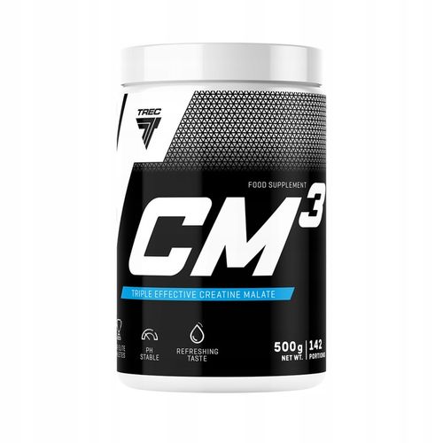 TREC CM3 500G TCM TREC NITROBOLON 300g TREC GLUTAMINE 400g zestaw na Arena.pl