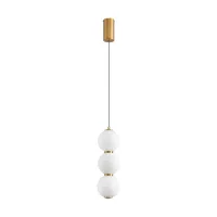 Lampa wisząca PERLA LED złota 12 cm