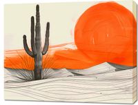 Obraz 90x70cm Kaktus Saguaro