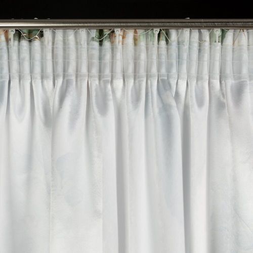 Zasłona gotowa na taśmie ROSE 135x270 Eurofirany biała w róże na Arena.pl