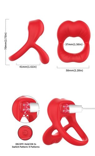 big mouth red 9 vibration function na Arena.pl