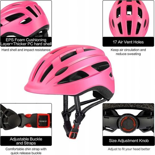 Kask Rowerowy DZIECĘCY DesignSter S 48-52CM RÓŻOWY NOWY na Arena.pl