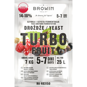 Biowin  Drożdże gorzelnicze Turbo Fruit  5-7 dni, 40 g Nastawy Owocowe
