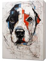 Obraz 50x70cm Przyrysowany Psiak