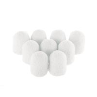 10x AlleMed Kapturki do pedicure 7 mm gradacja 180 Fabric Podo Biały White