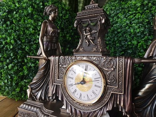 OLBRZYMI BAROKOWY ZEGAR - LEKTYKA - VERONESE  (WU75563V4) na Arena.pl