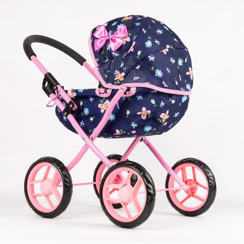 KINDERPLAY WÓZEK DLA LALEK GŁĘBOKI GONDOLA SKŁADANY DASZEK MIĘKKIE KOŁA na Arena.pl