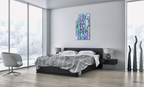 Obraz Na Płótnie - Drapacze Chmur - 55X100 Cm - Pa55X100-3857 na Arena.pl