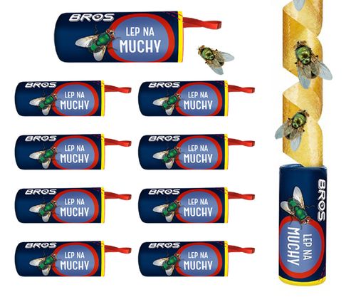 bros - lep okrągły na muchy - 10 szt. na Arena.pl