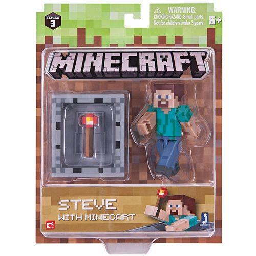 Minecraft - Figurka Steve z wagonem 16480 na Arena.pl