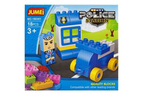 Klocki Jumei 3+ KOMISARIAT POLICJA 18 elementów, 20x19cm na Arena.pl