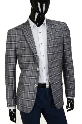 Modna POLSKA marynarka w kratkę  JACK 56/176 na Arena.pl