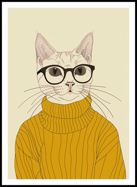 Plakat 64x90cm Intelektualista zdjęcie 3