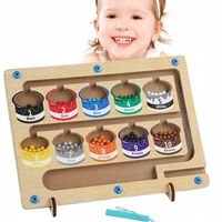 TABLICA MAGNETYCZNA LABIRYNT KULKI LICZBY GRA MONTESSORI ZABAWKI DLA DZIECI