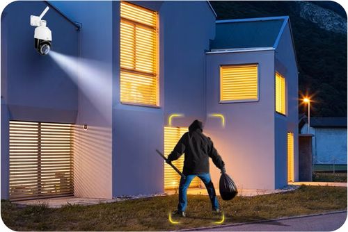 ZEWNĘTRZNA KAMERA OBROTOWA IP 8MPx UHD 2160p 4K WiFi 4xZOOM na Arena.pl