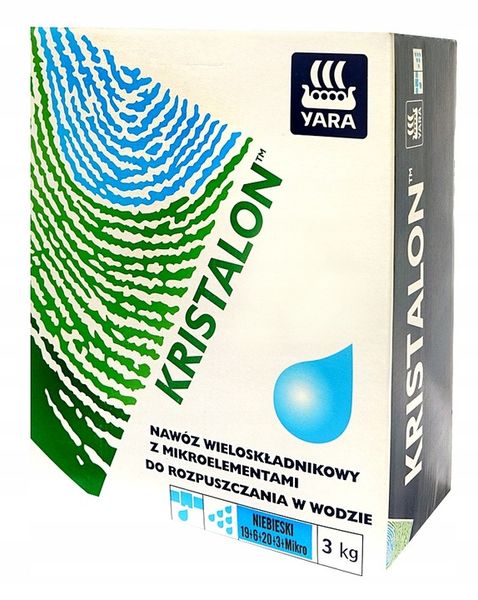 Kristalon NIEBIESKI 19+6+20 + mikro NAWÓZ 3kg zdjęcie 1