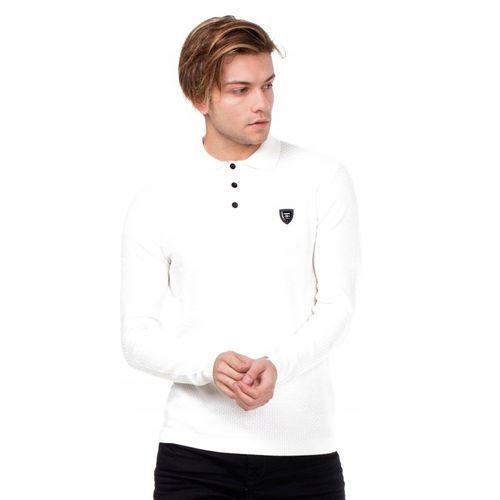 CIPO BAXX SWETER SLIM FIT POLO KOŁNIERZYK~M na Arena.pl