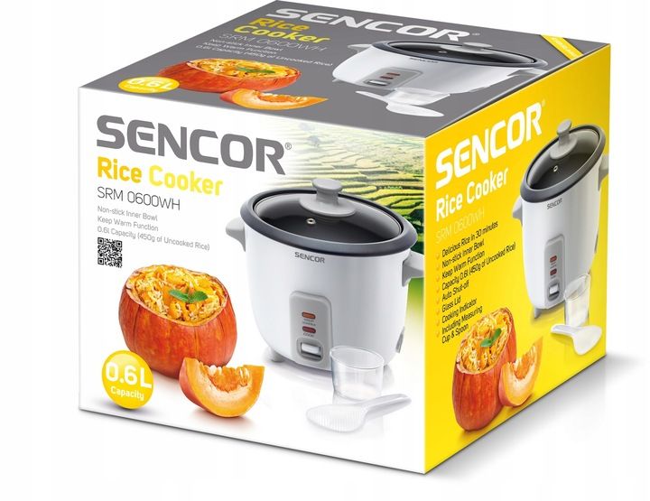 Garnek do gotowania ryżu warzyw Parowar Ryżowar Sencor SRM0600 300W 0,6l zdjęcie 2