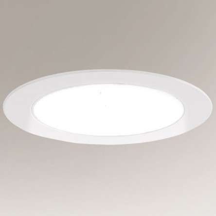 Wpust LAMPA sufitowa TOTTORI IL 7726 Shilo podtynkowa OPRAWA łazienkowa LED 10W 3000K do zabudowy IP44 biała fueva-c zdjęcie 2