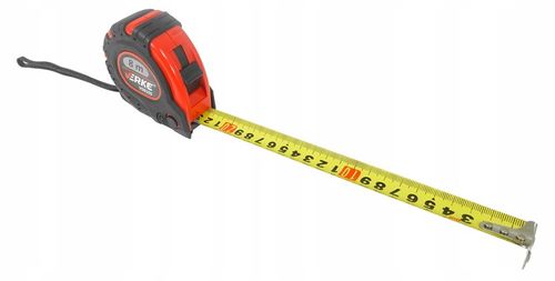 METRÓWKA RĘCZNA MIARKA METR ZWIJANY TAŚMA MIERNICZA MIARA ŻÓŁTA 8M na Arena.pl