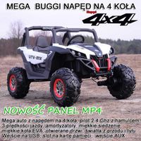 MEGA AUTO BUGGI 4X4 , PANEL  MP4, MIĘKKIE KOŁA EVA, MIĘKKIE SIEDZENIE FULL OPCJA 2X 12V/XMX603