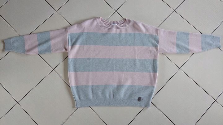 COCOMORE Sweter Pasy Szary + Różowy NEW zdjęcie 11