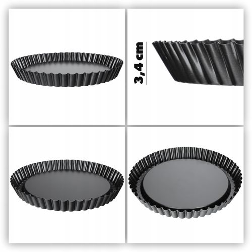 BLACHA OKRĄGŁA FORMA DO PIECZENIA TARTY CIAST 30cm na Arena.pl