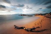 Fototapeta 3D Plaża Piasek Morze do Salonu 90x60