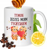 Kubek Dla Tymona Kolegi Przyjaciela Męża Z Nadrukiem Prezent Biały 330Ml