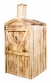 Wędzarnia Ogrodowa Drewniana Komin Duża Eko 60x60x120 Domowe Wedliny