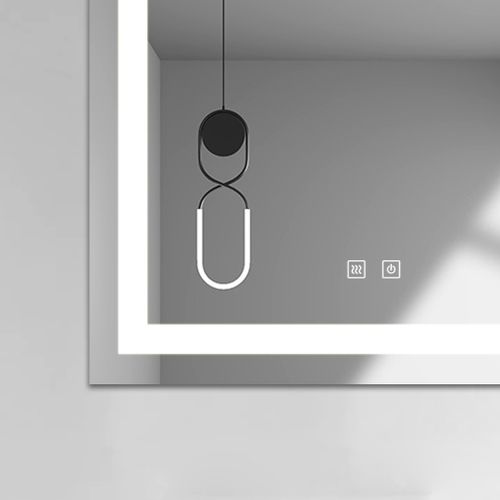 LUSTRO ŁAZIENKOWE 60x80 cm LED , ANTY FOG  Przełączniki dotykowee na Arena.pl