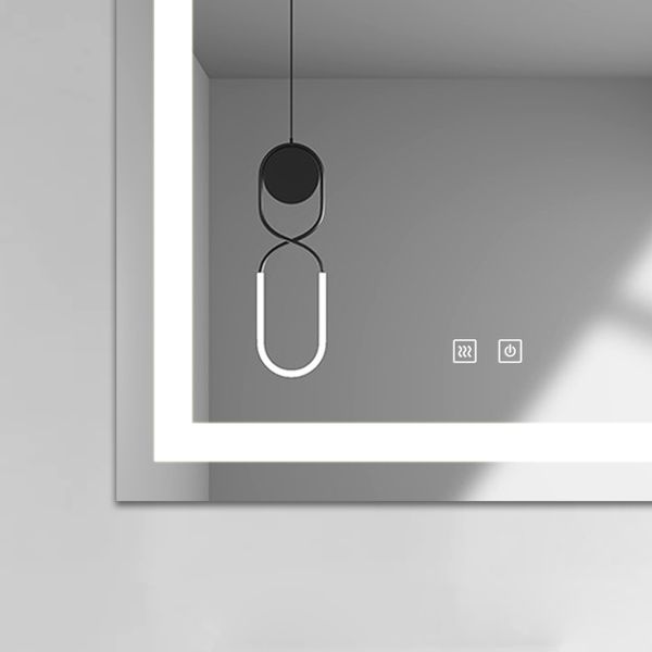 LUSTRO ŁAZIENKOWE 60x80 cm LED , ANTY FOG Przełączniki dotykowee zdjęcie 3