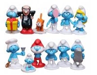 Figurki SMERFY Zestaw Figurek 12 szt. 12x GARGAMEL KLAKIER smurfs Na tort