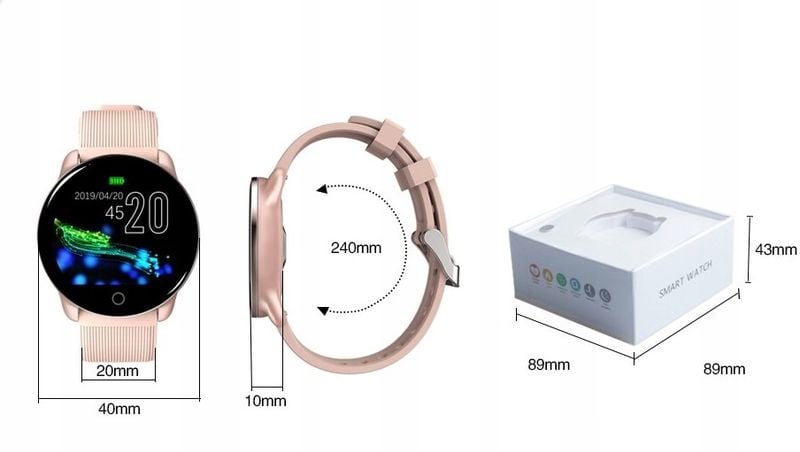 Smartwatch niktrade 77638 czarny zdjęcie 3