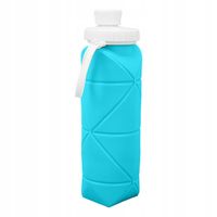 SILIKONOWA BUTELKA BIDON NA WODĘ TURYSTYCZNA MIĘKKA SKŁADANA 600ML