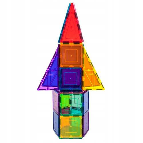 Klocki magnetyczne konstrukcyjne dla dzieci duże edukacyjne budowlane 32 el na Arena.pl
