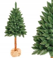 CHOINKA SZTUCZNA ZIELONA GĘSTA CHOINKA NA PNIU NATURALNA 100 cm