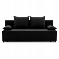 KANAPA SINE CZARNA Rozkładana Funkcja Spania WYGODNA