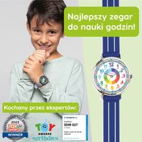 Kiddus zegarek dla dziecięcy Edukacyjny Niebieski Klasyczny