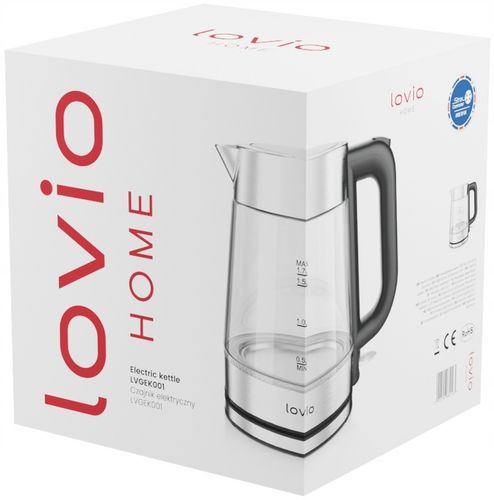 Czajnik elektryczny bezprzewodowy szklany STALOWY LED INOX 1,7l 2200W na Arena.pl