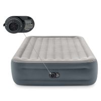 materac dmuchany z wbudowaną pompką elektryczną 203x152x46 cm intex 64126nd