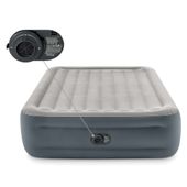 materac dmuchany z wbudowaną pompką elektryczną 203x152x46 cm intex 64126nd
