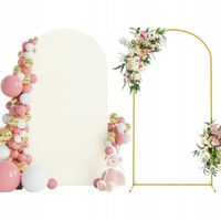 STOJAK ŁUK NA BALONY METALOWY ŚCIANKA TŁO FOTO POKROWIEC STELAŻ 2M