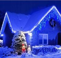 SOPLE FLASH 200 LED ZEWNĘTRZNE NIEBIESKIE CHOINKOWE lampki