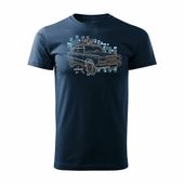 Koszulka z Ładą Łada Lada auto PRL legenda 2107 2105 męska granatowa REGULAR L