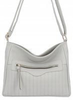 Herisson - torebka worek zamek przeszycia szary 1052L2089