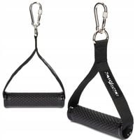 UCHWYT DO WYCIĄGU ATLASU GÓRNEGO DOLNEGO Z KARABIŃCZYKIEM ZESTAW 2SZT PRO